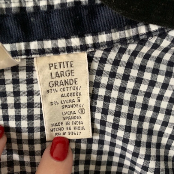 PL b/w checked short sleeve Button up shirt - Picture 4 of 6